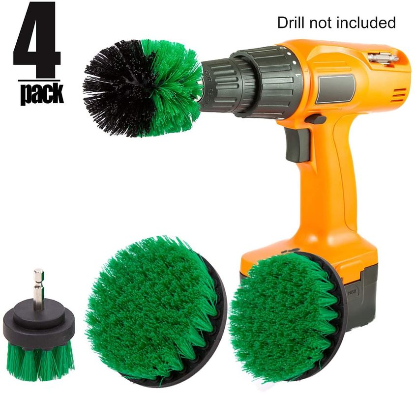 0.6cm Shaft Drill Scrubber Brush Round Brush Drill Rotary Brush 300g