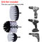 15cm White Soft Electric Drill Brush Attachments Plastic For Carpet Glass Car 420g